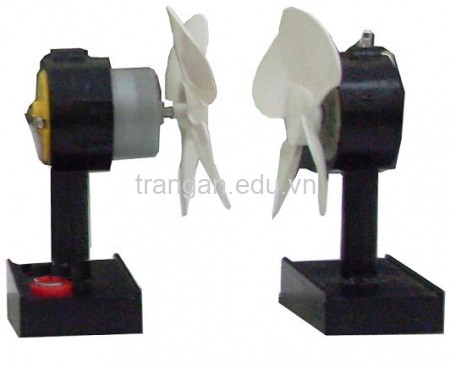 Máy phát điện gió loại nhỏ thắp sáng đèn LED