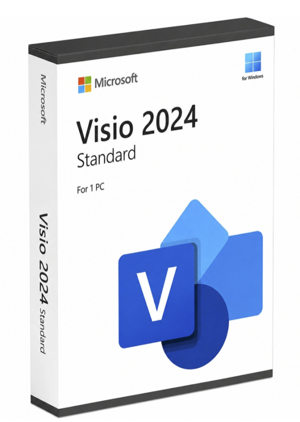 Phần mềm bản quyền Microsoft Visio Standard 2024 ESD EP2-07167 (Key điện tử vĩnh viễn, 1PC)