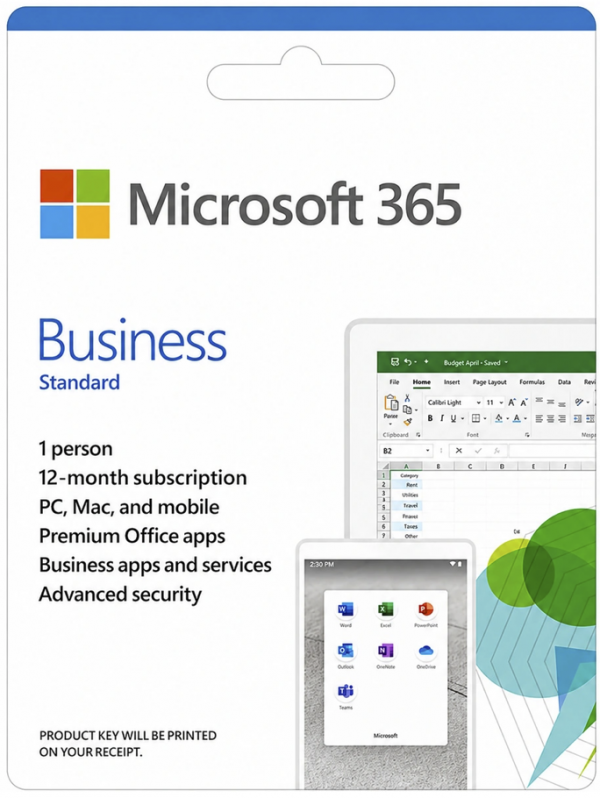 Phần mềm Office Microsoft 365 Business Standard Retail ESD KLQ-00209 (1 User/ 12 tháng)