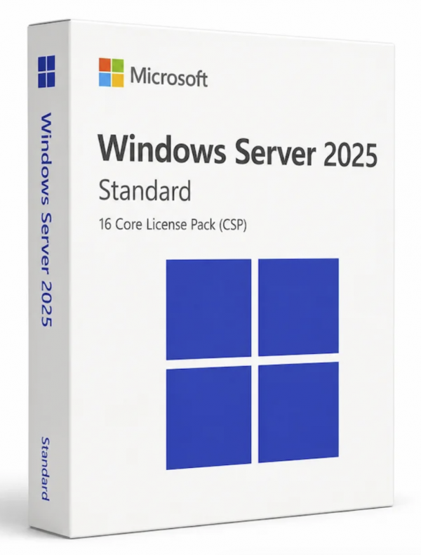Phần mềm Microsoft Windows Server 2025 Standard – 16 Core License Pack (CSP)